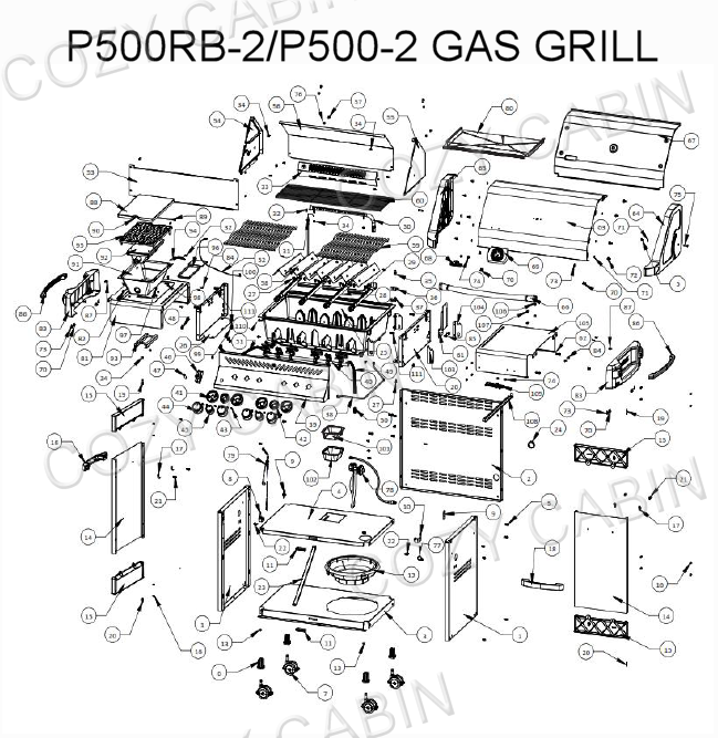 Prestige Series Gas Grill (P500RB-2) #P500RB-2